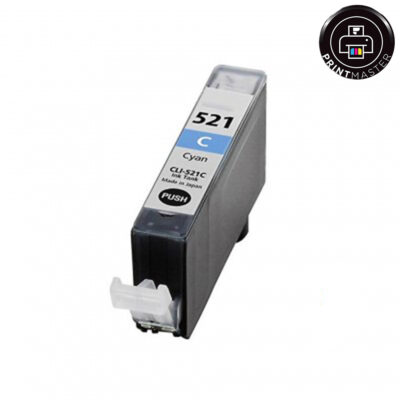 Συμβατό μελάνι Canon CLI-521 (2934B001) (Cyan)