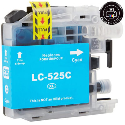 Συμβατό μελάνι Brother LC525XL (LC525XLC) (Cyan)