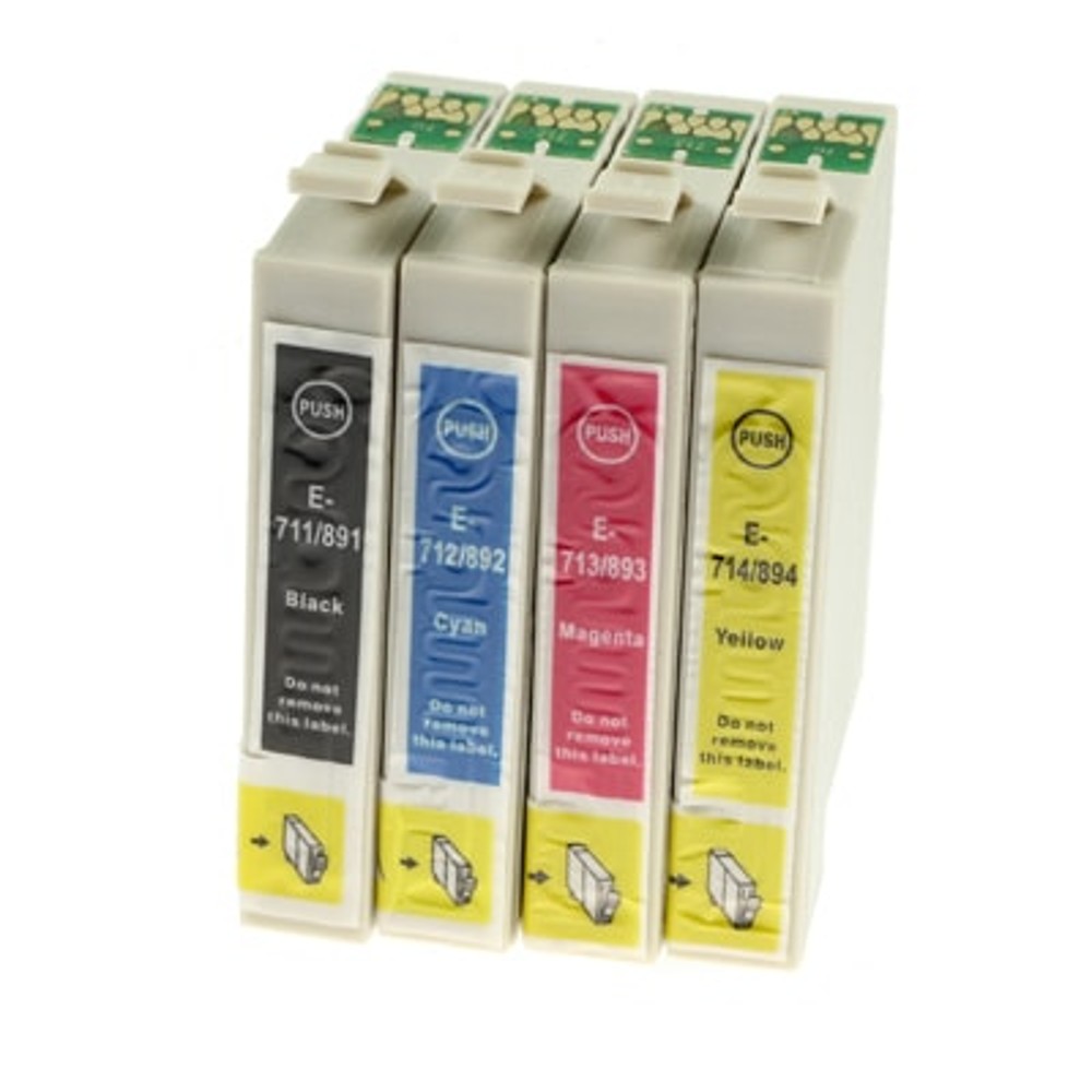 Multipack 8 συμβατών μελανιών (T0711-T0714) για
Epson (C13T07154010) (T0715)
