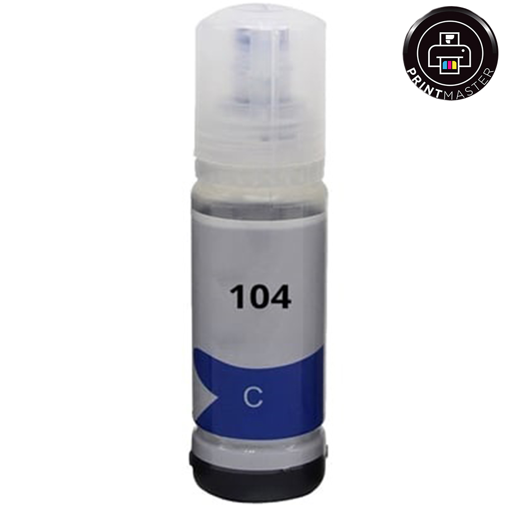 Συμβατό μελάνι Epson Ecotank 104 (C13T00P240) (Cyan)