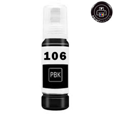 Συμβατό μελάνι Epson Ecotank 106 (C13T00R140) (Photo Black)