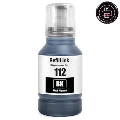 Συμβατό μελάνι Epson Ecotank 112 (C13T06C14A) (Black)