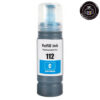 Συμβατό μελάνι Epson Ecotank 112 (C13T06C24A) (Cyan)