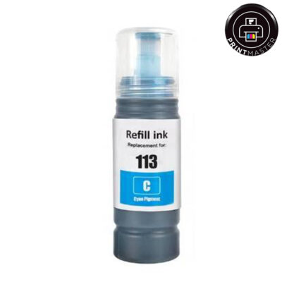 Συμβατό μελάνι Epson Ecotank 113 (C13T06B240) (Cyan)