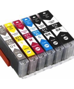 Multipack 6 συμβατών μελανιών Canon
PGI-570XL/CLI-571XL + Gray