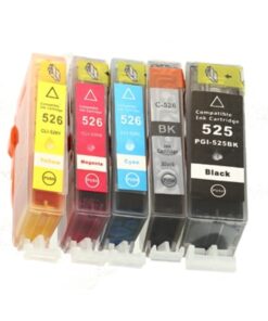 Multipack 5 συμβατών μελανιών Canon PGI-525 BK/ CLI-526 CMYK