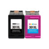 Multipack 2 συμβατών μελανιών HP 301XL (N9J72AE)